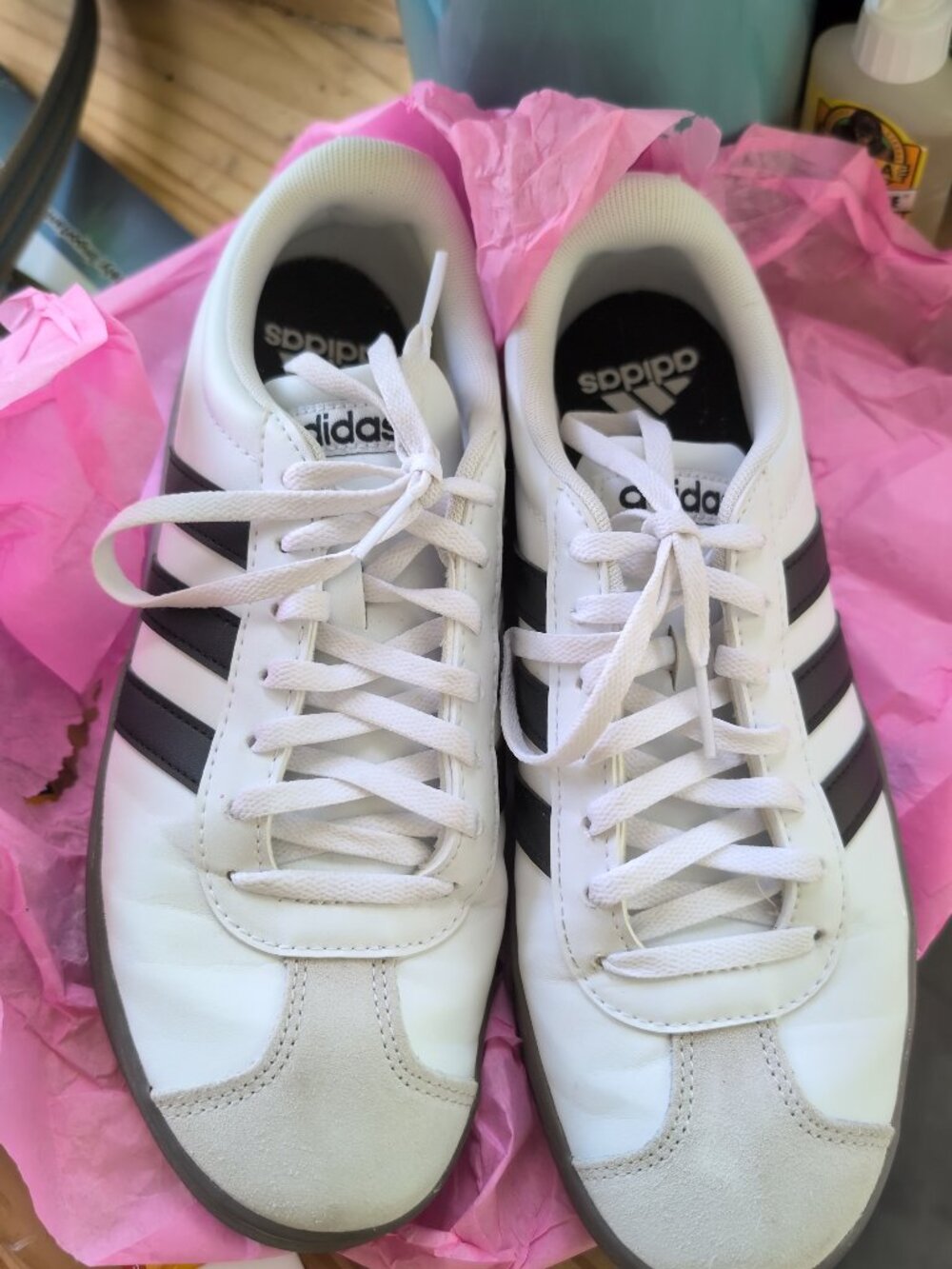 Adidas Women's Black and White Trainers